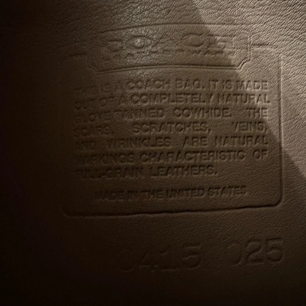 Coach Vintage Taupe Slim Zip Bag